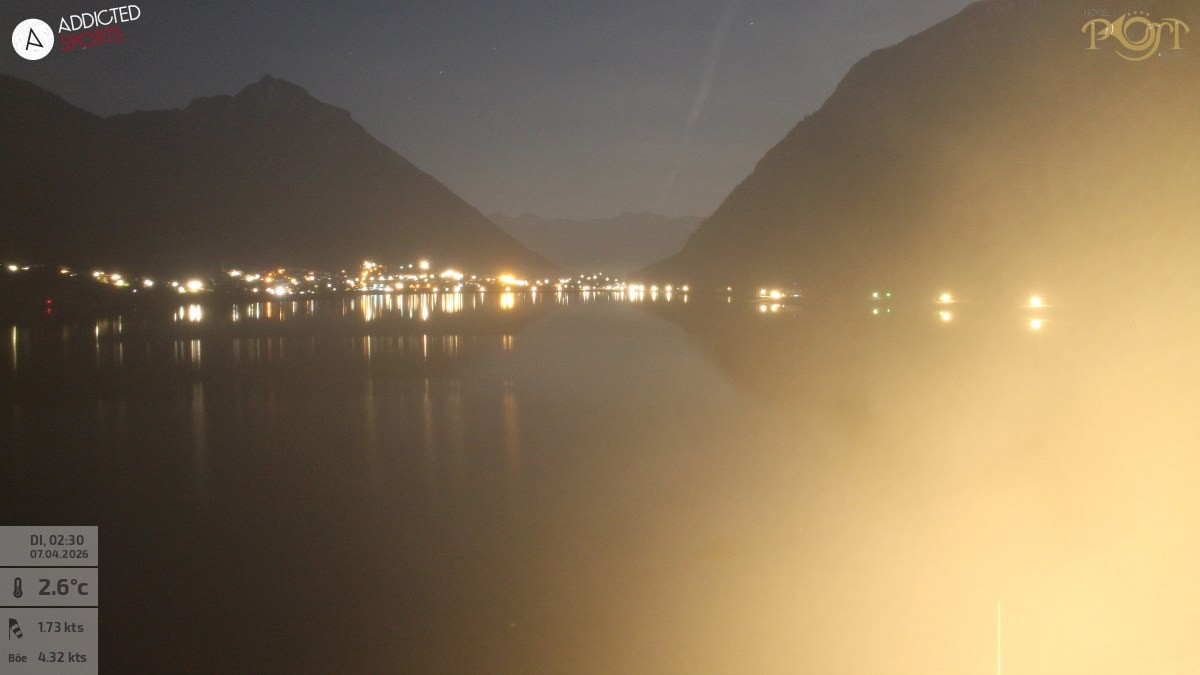 Archiv Foto Webcam Achensee: Blick vom Hotel Post am Achensee