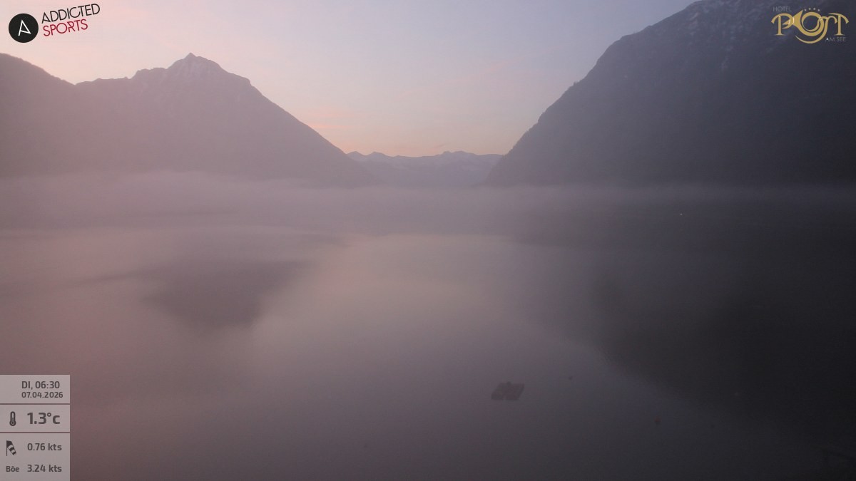 Archiv Foto Webcam Achensee: Blick vom Hotel Post am Achensee