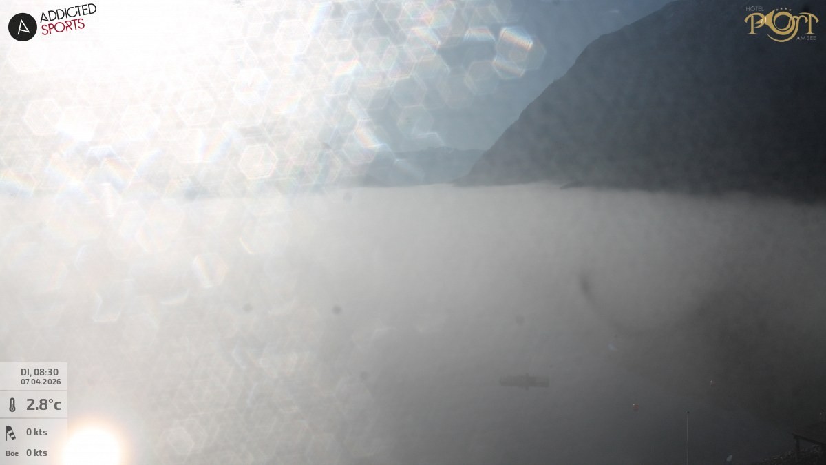 Archiv Foto Webcam Achensee: Blick vom Hotel Post am Achensee