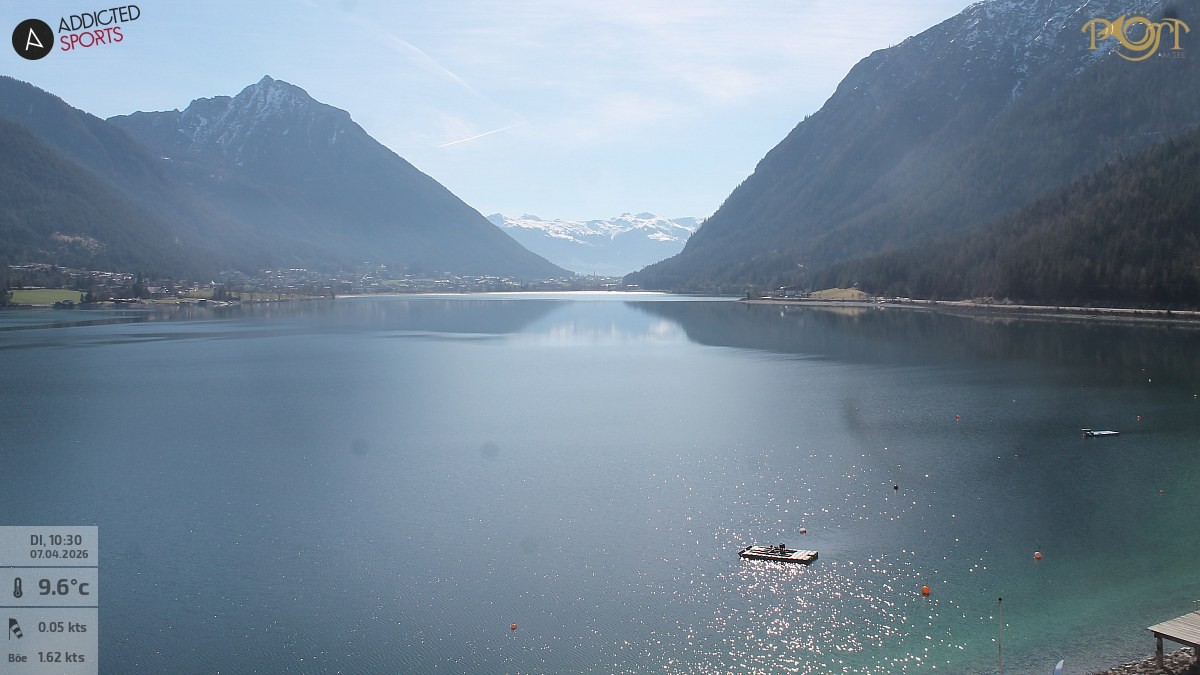 Archiv Foto Webcam Achensee: Blick vom Hotel Post am Achensee