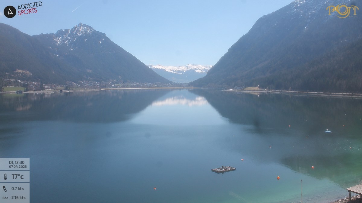 Archiv Foto Webcam Achensee: Blick vom Hotel Post am Achensee