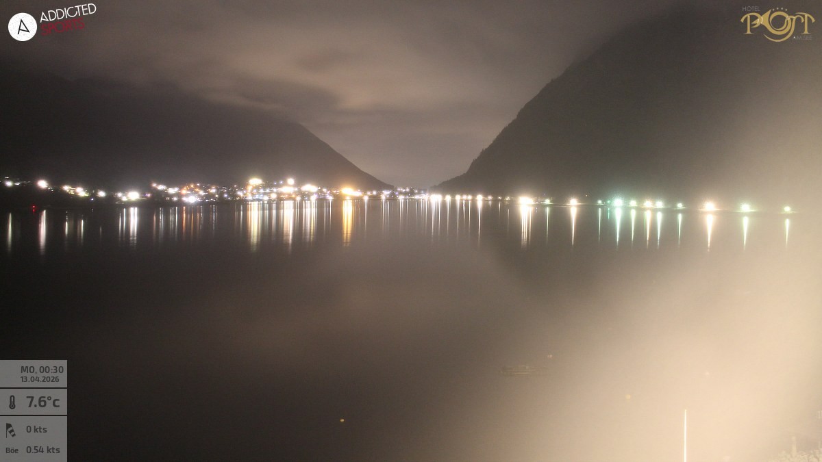 Archived image Webcam Achensee - View Hotel Post Pertisau