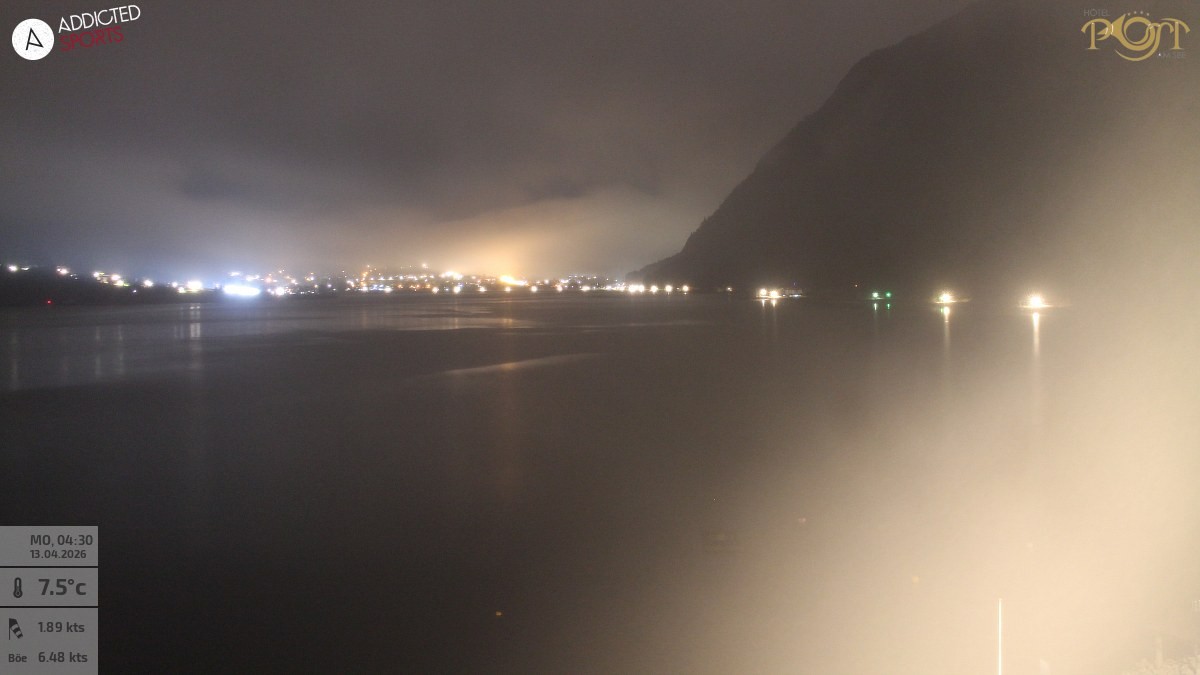 Archiv Foto Webcam Achensee: Blick vom Hotel Post am Achensee