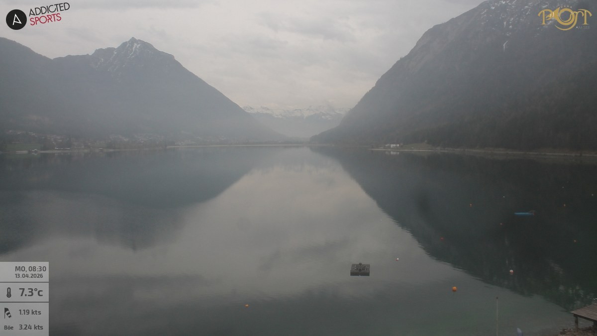 Archiv Foto Webcam Achensee: Blick vom Hotel Post am Achensee