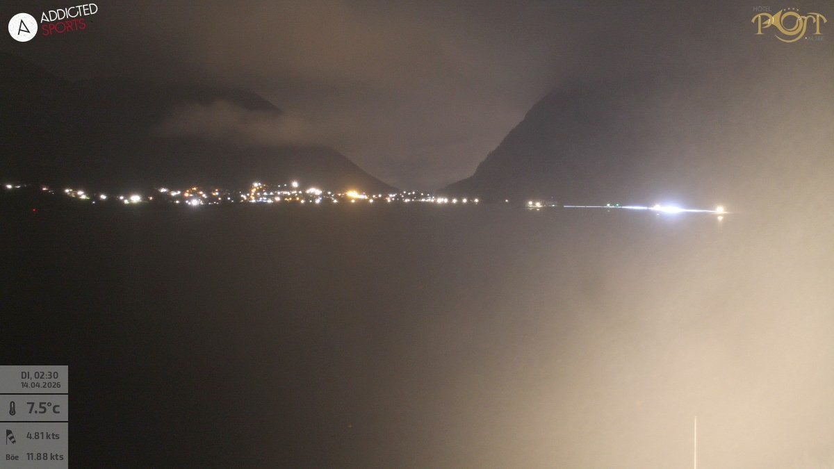 Archiv Foto Webcam Achensee: Blick vom Hotel Post am Achensee