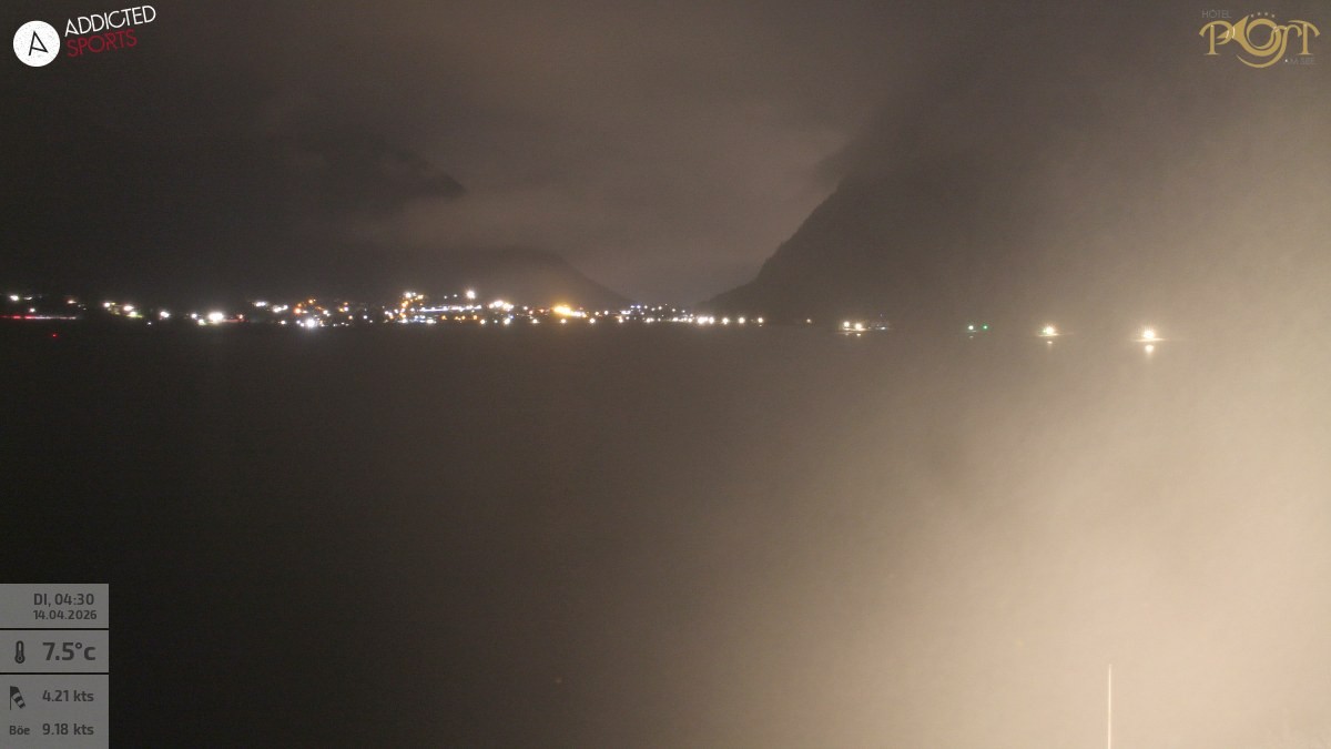 Archiv Foto Webcam Achensee: Blick vom Hotel Post am Achensee