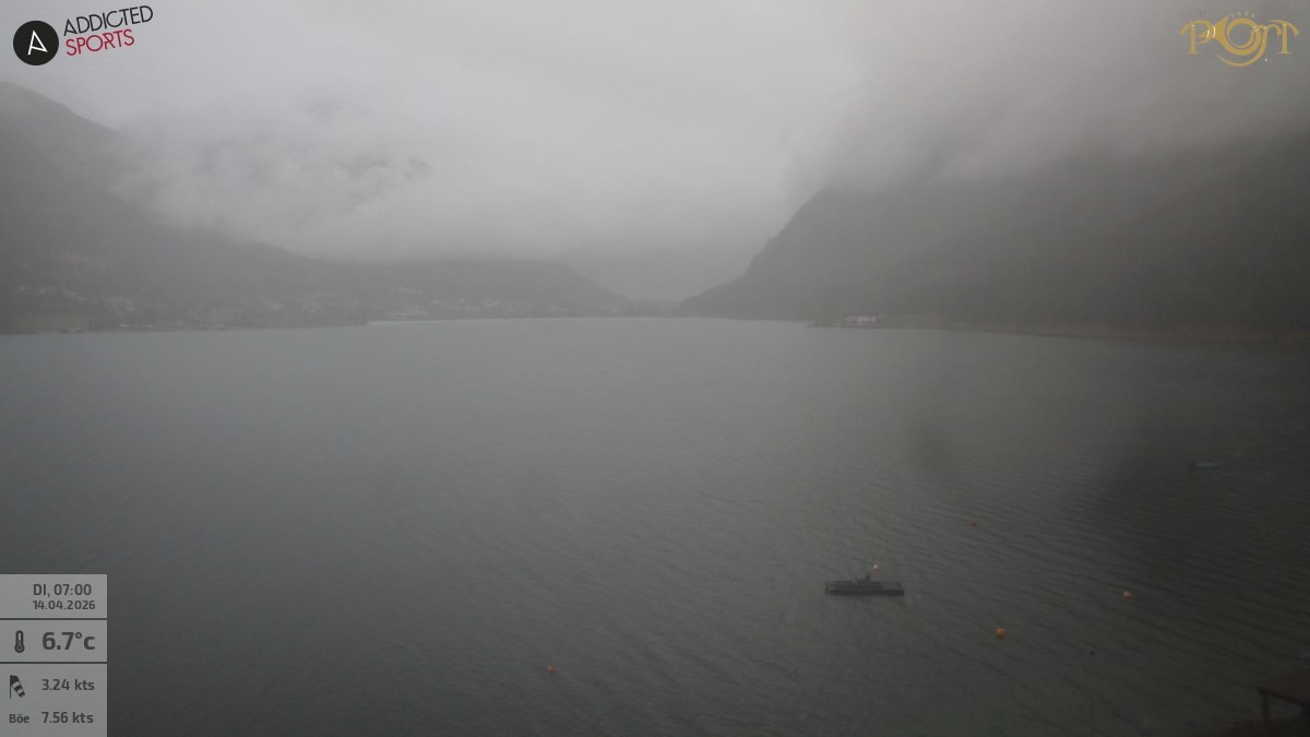 Archiv Foto Webcam Achensee: Blick vom Hotel Post am Achensee