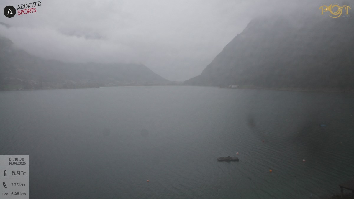 Archiv Foto Webcam Achensee: Blick vom Hotel Post am Achensee