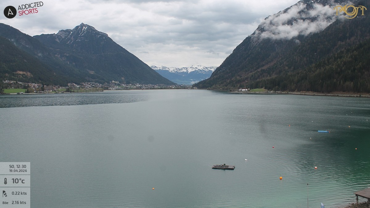 Archived image Webcam Achensee - View Hotel Post Pertisau