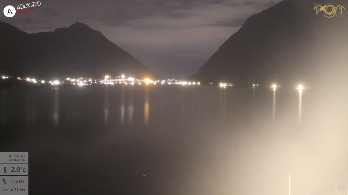Archiv Foto Webcam Achensee: Blick vom Hotel Post am Achensee