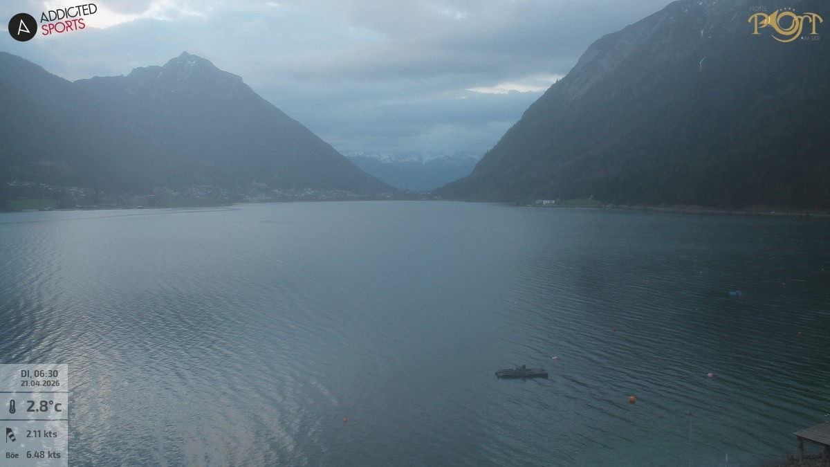 Archiv Foto Webcam Achensee: Blick vom Hotel Post am Achensee