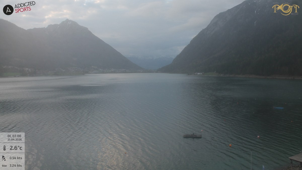 Archiv Foto Webcam Achensee: Blick vom Hotel Post am Achensee