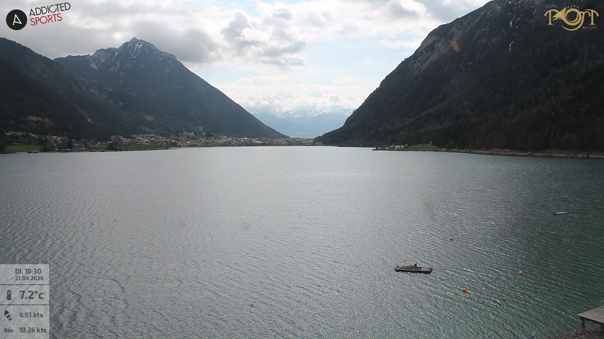 Archiv Foto Webcam Achensee: Blick vom Hotel Post am Achensee