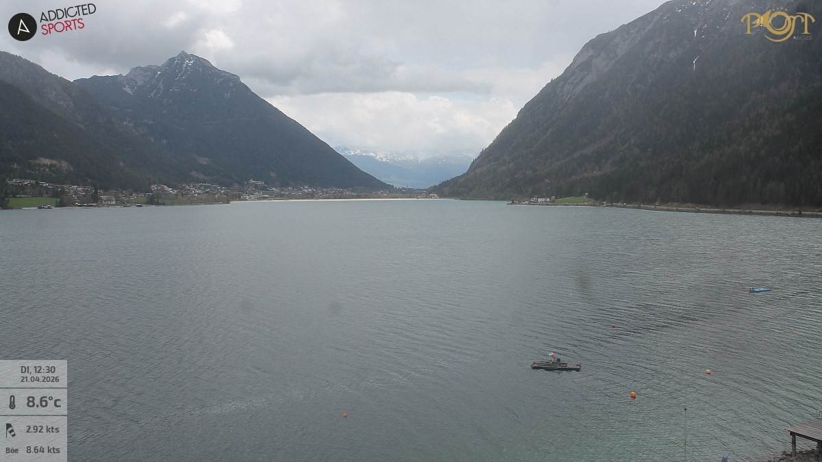 Archiv Foto Webcam Achensee: Blick vom Hotel Post am Achensee