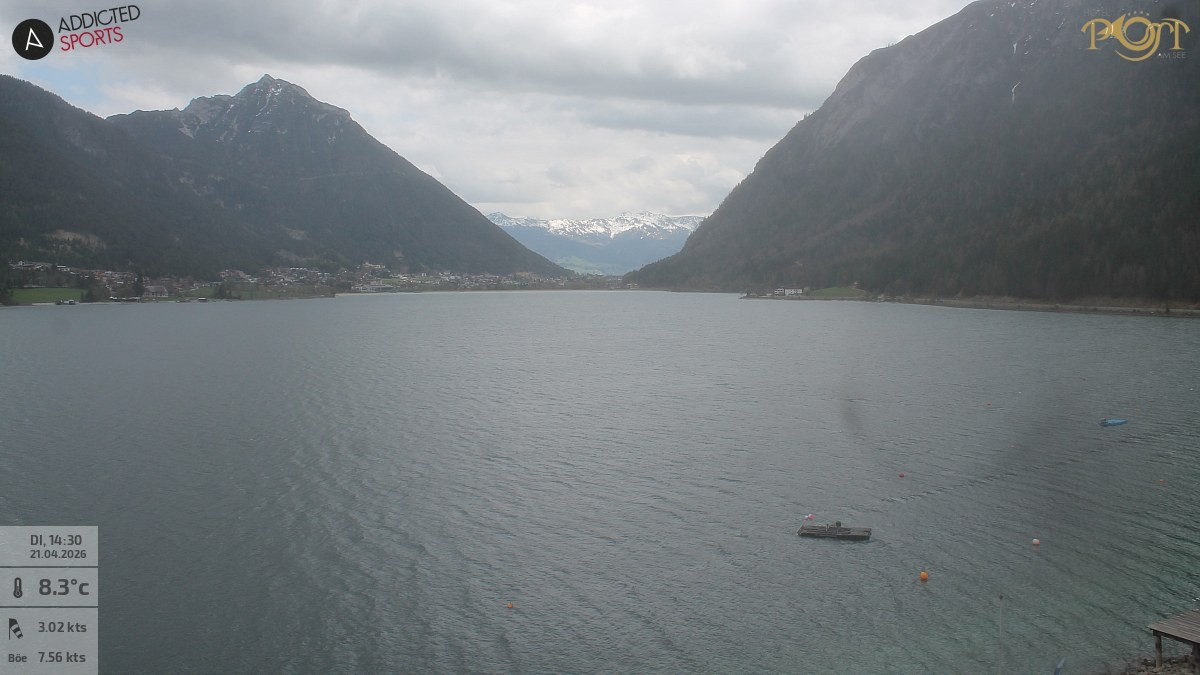 Archiv Foto Webcam Achensee: Blick vom Hotel Post am Achensee