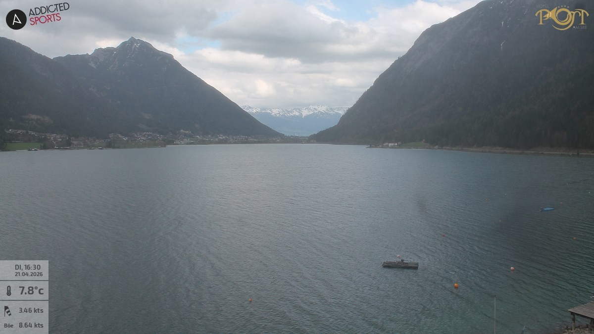 Archiv Foto Webcam Achensee: Blick vom Hotel Post am Achensee