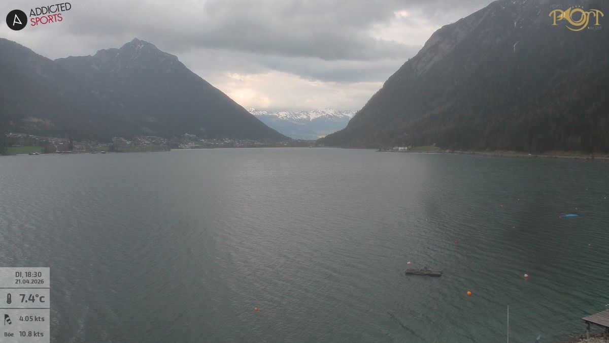 Archiv Foto Webcam Achensee: Blick vom Hotel Post am Achensee