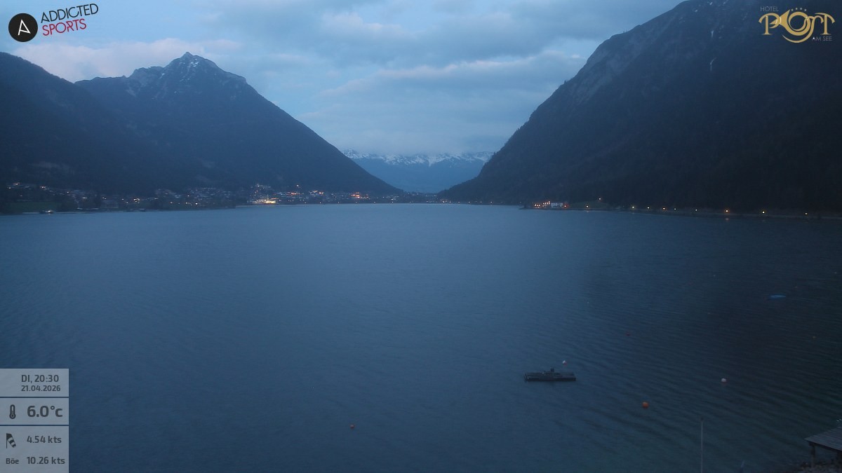 Archiv Foto Webcam Achensee: Blick vom Hotel Post am Achensee