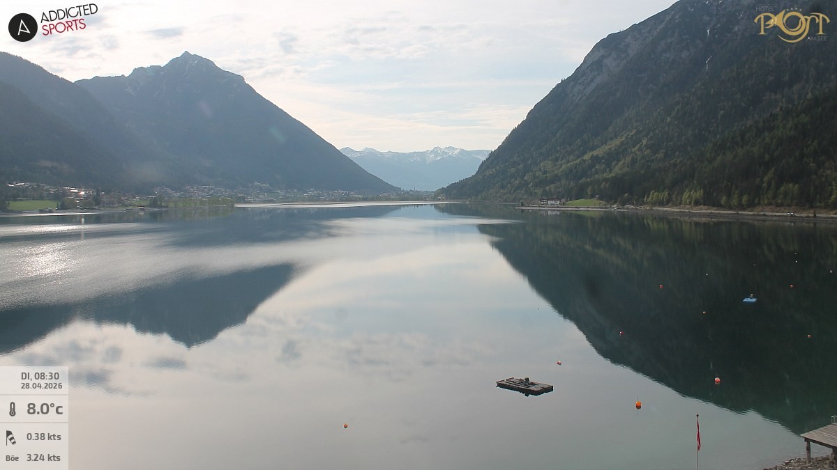 Archiv Foto Webcam Achensee: Blick vom Hotel Post am Achensee