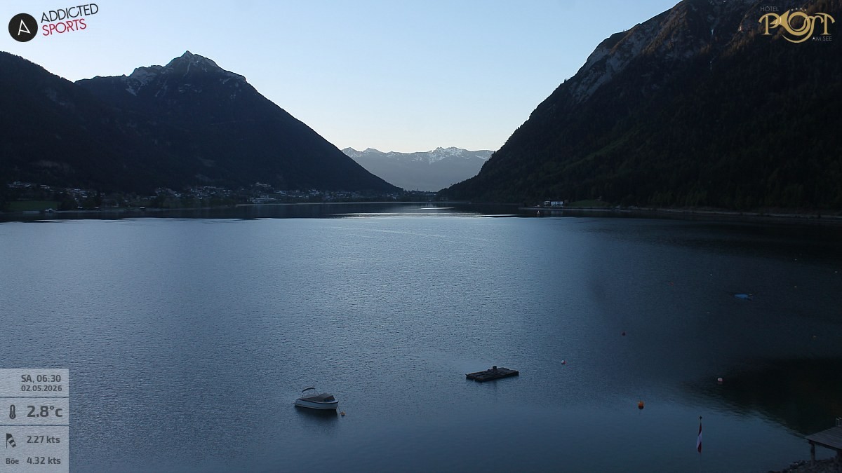 Archiv Foto Webcam Achensee: Blick vom Hotel Post am Achensee