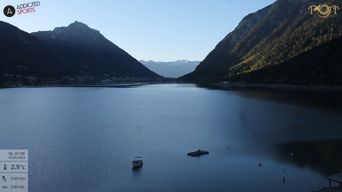 Archiv Foto Webcam Achensee: Blick vom Hotel Post am Achensee