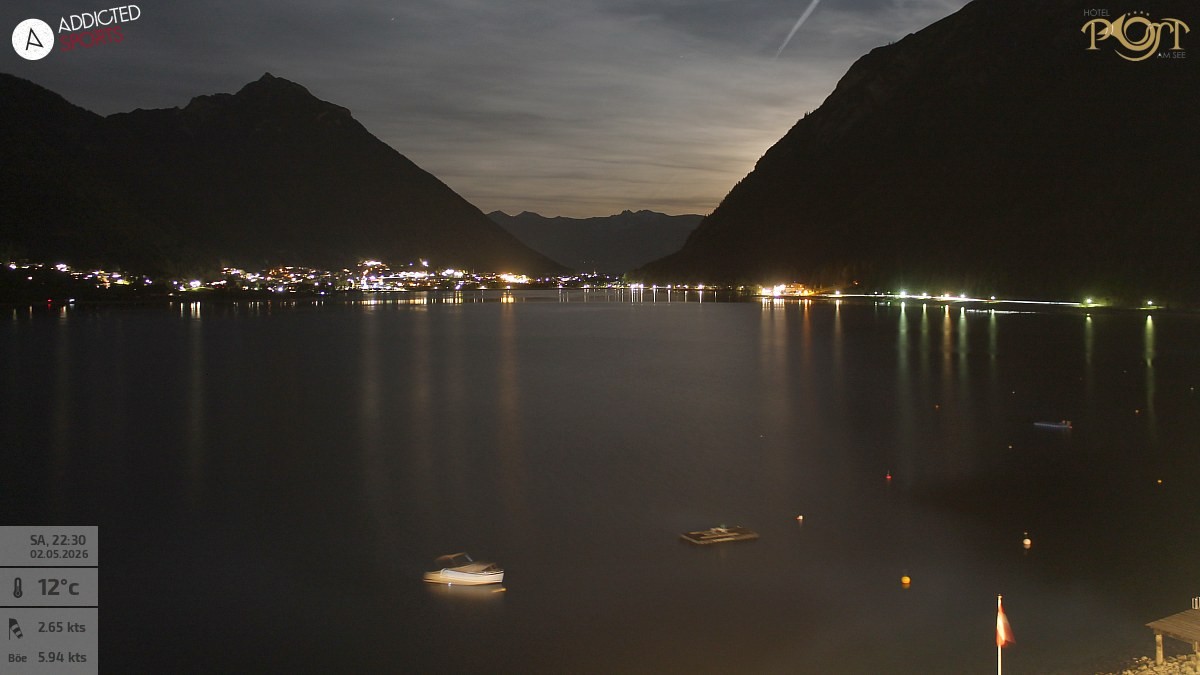 Archiv Foto Webcam Achensee: Blick vom Hotel Post am Achensee