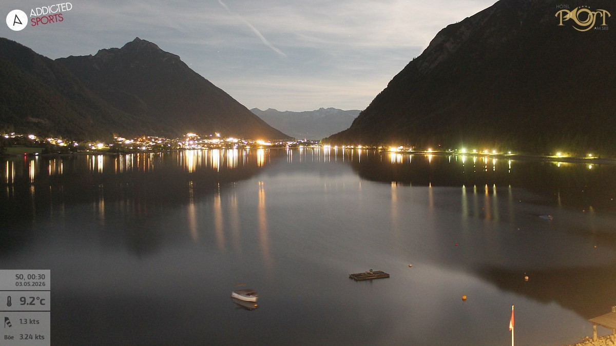 Archived image Webcam Achensee - View Hotel Post Pertisau