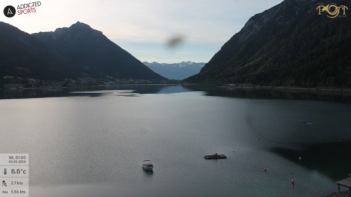 Archiv Foto Webcam Achensee: Blick vom Hotel Post am Achensee