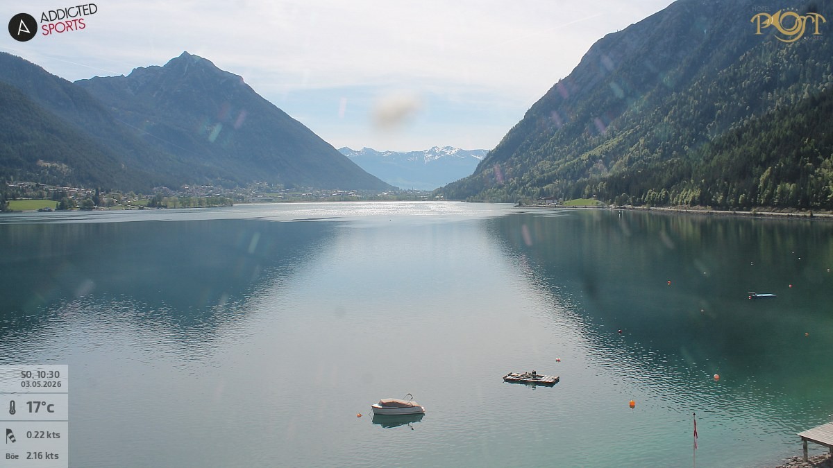Archiv Foto Webcam Achensee: Blick vom Hotel Post am Achensee