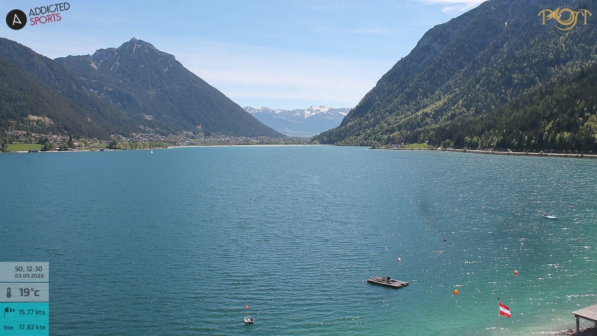 Archiv Foto Webcam Achensee: Blick vom Hotel Post am Achensee