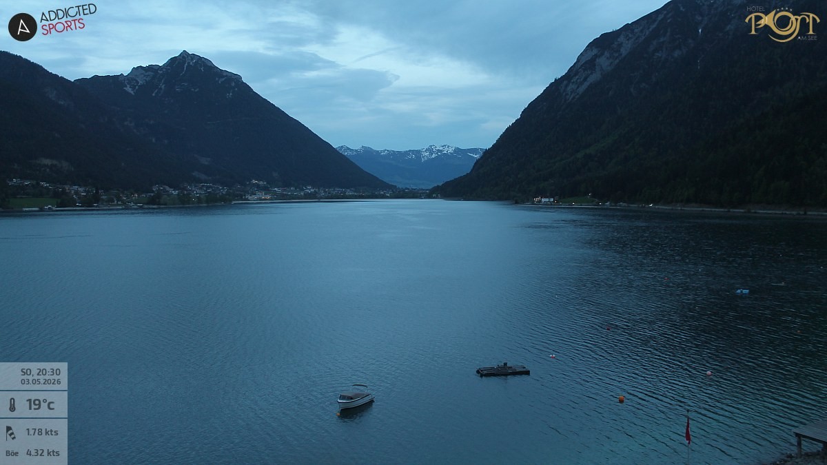 Archiv Foto Webcam Achensee: Blick vom Hotel Post am Achensee