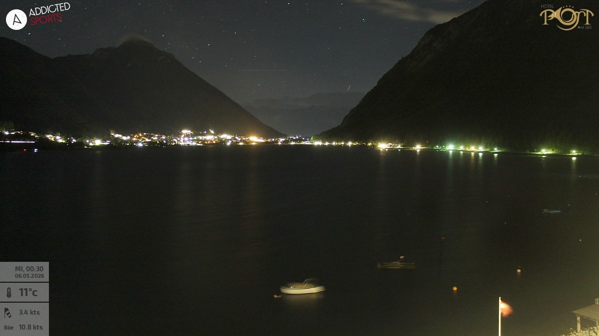 Archiv Foto Webcam Achensee: Blick vom Hotel Post am Achensee