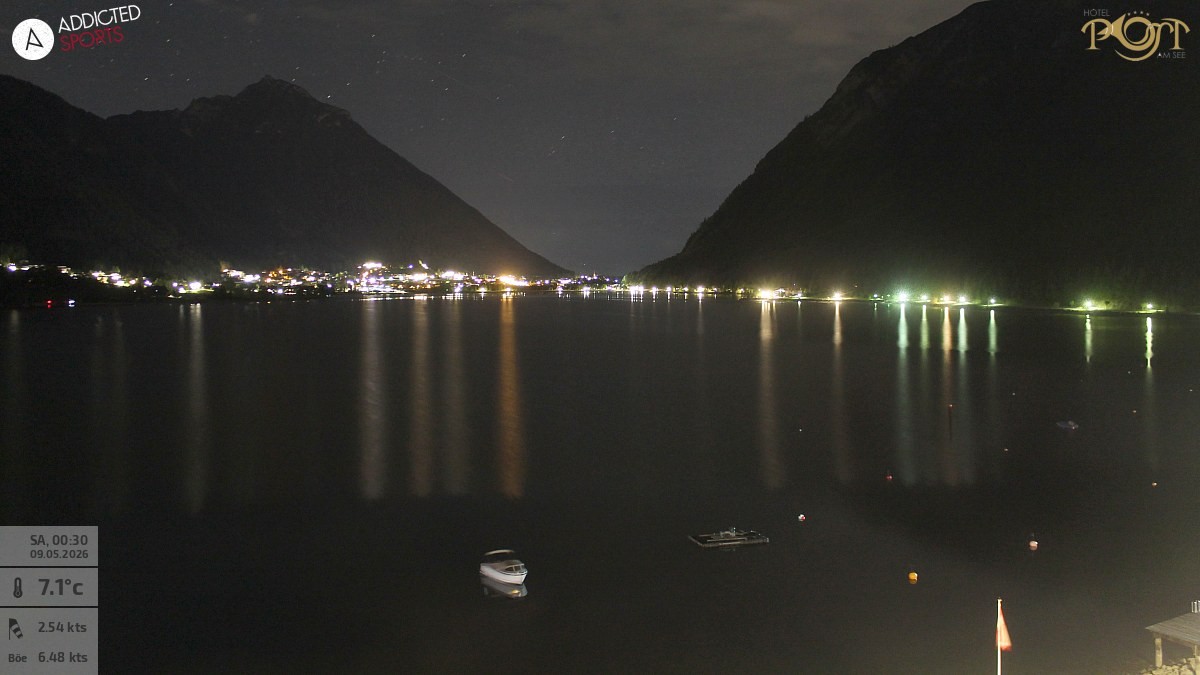 Archiv Foto Webcam Achensee: Blick vom Hotel Post am Achensee