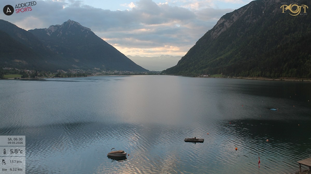 Archiv Foto Webcam Achensee: Blick vom Hotel Post am Achensee