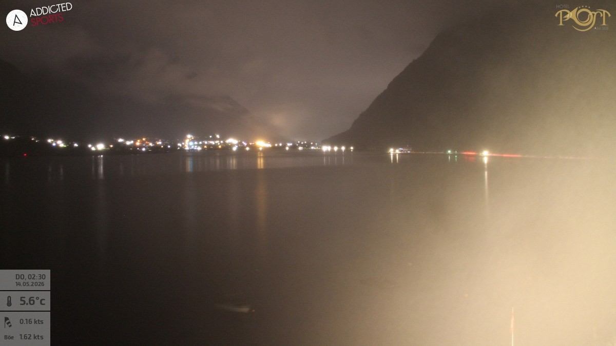 Archiv Foto Webcam Achensee: Blick vom Hotel Post am Achensee