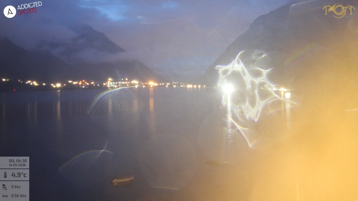 Archiv Foto Webcam Achensee: Blick vom Hotel Post am Achensee