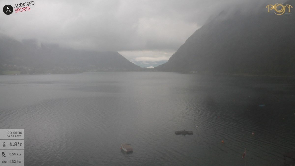 Archiv Foto Webcam Achensee: Blick vom Hotel Post am Achensee