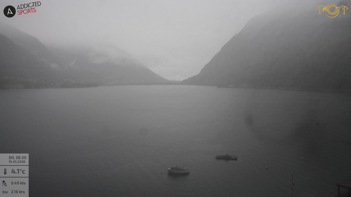 Archiv Foto Webcam Achensee: Blick vom Hotel Post am Achensee