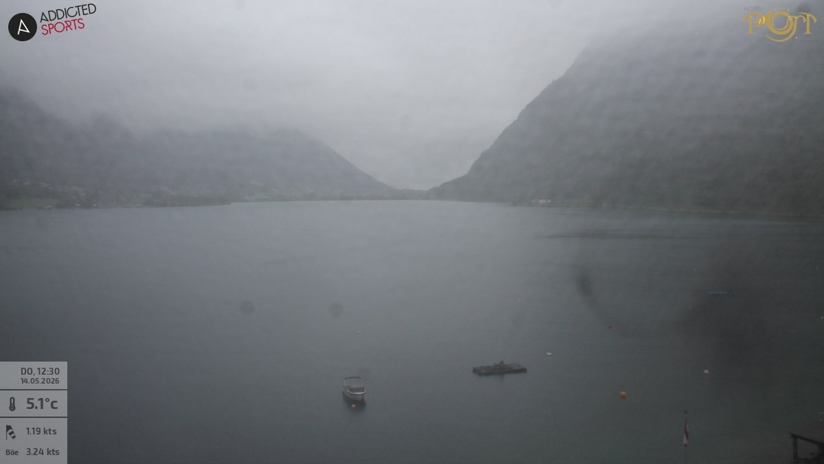 Archiv Foto Webcam Achensee: Blick vom Hotel Post am Achensee