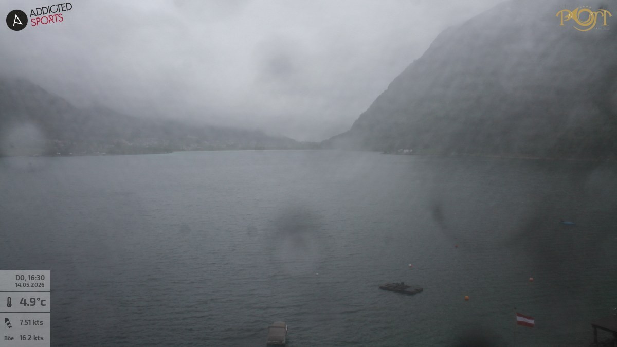 Archiv Foto Webcam Achensee: Blick vom Hotel Post am Achensee