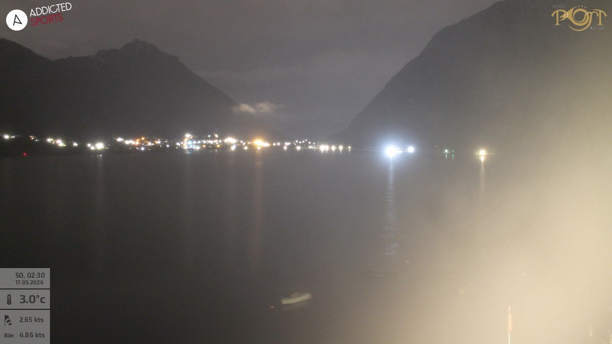 Archived image Webcam Achensee - View Hotel Post Pertisau
