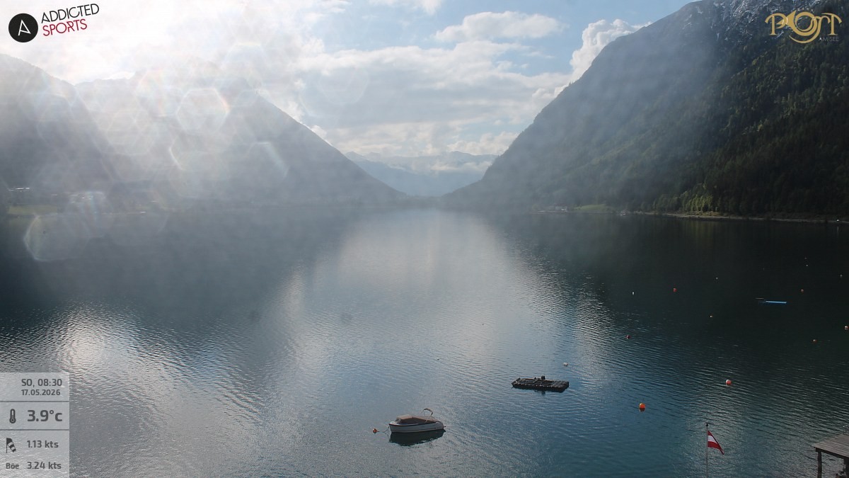 Archived image Webcam Achensee - View Hotel Post Pertisau