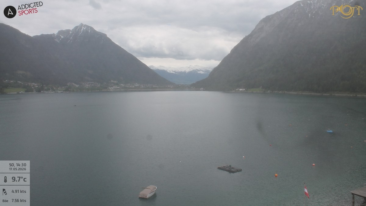 Archived image Webcam Achensee - View Hotel Post Pertisau