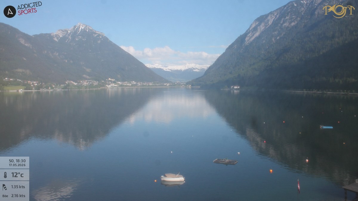 Archived image Webcam Achensee - View Hotel Post Pertisau