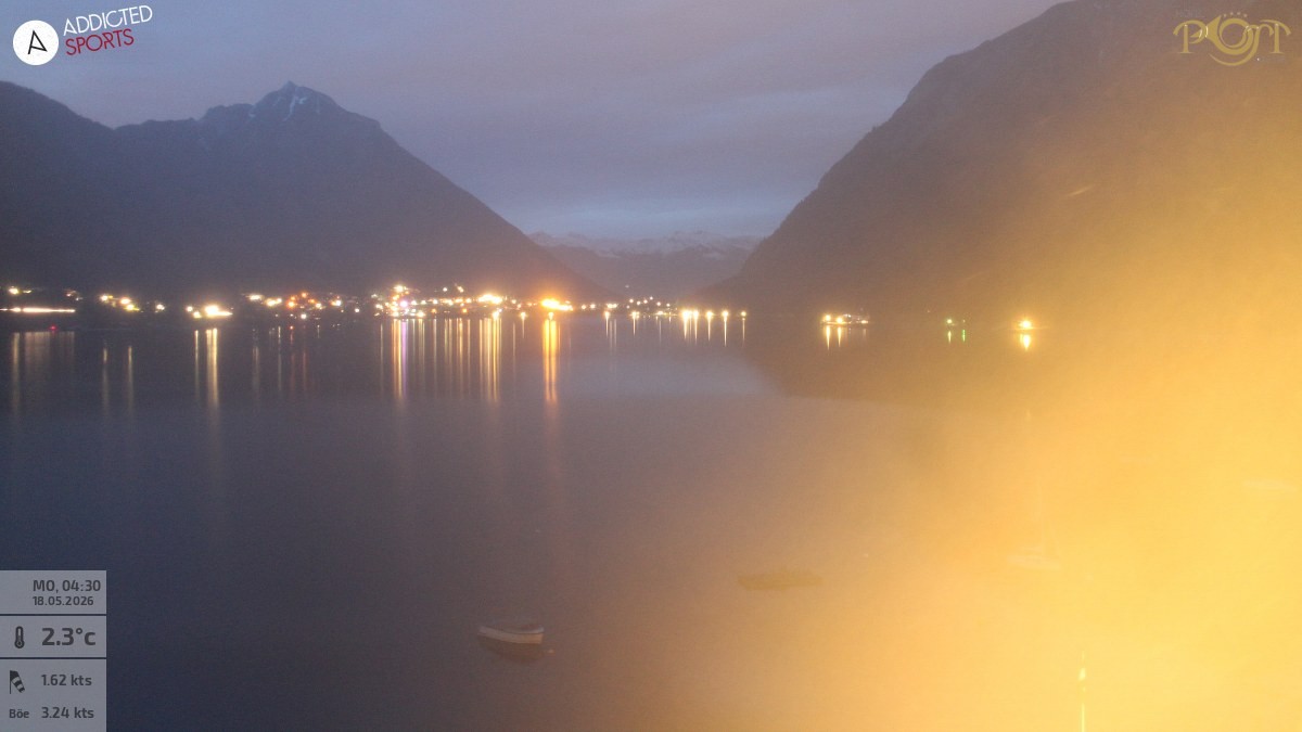 Archiv Foto Webcam Achensee: Blick vom Hotel Post am Achensee