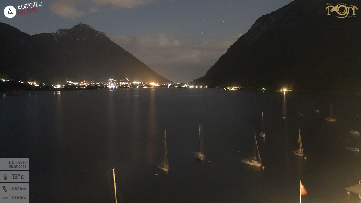 Archived image Webcam Achensee - View Hotel Post Pertisau