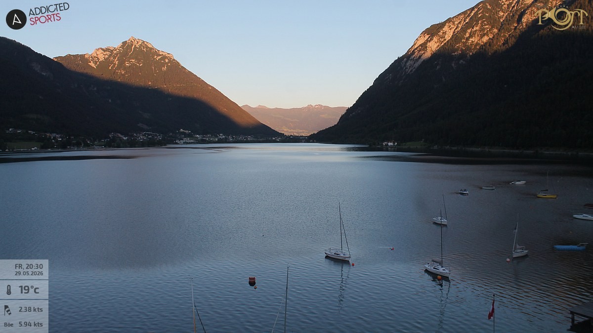 Archiv Foto Webcam Achensee: Blick vom Hotel Post am Achensee
