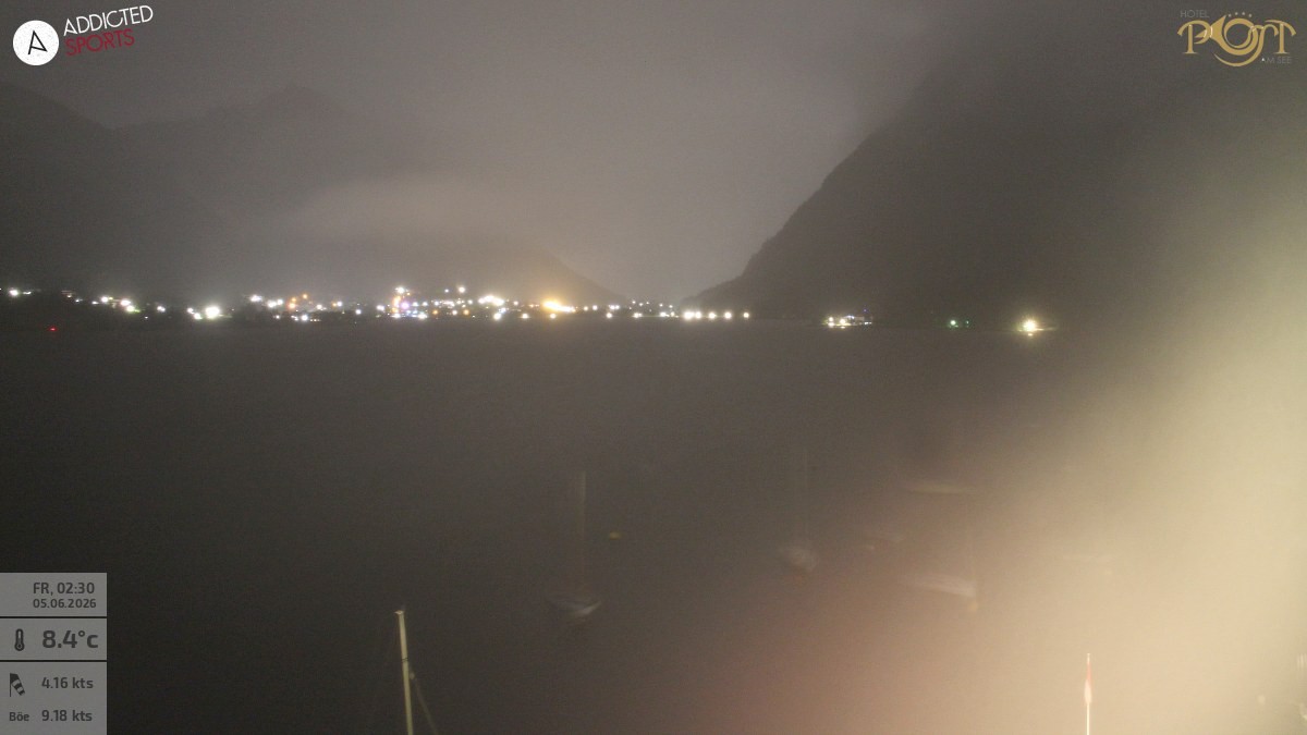 Archived image Webcam Achensee - View Hotel Post Pertisau