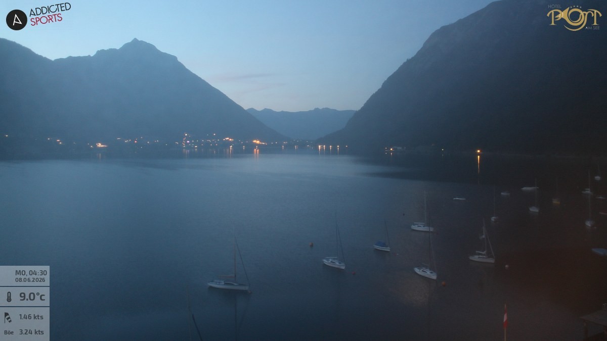 Archived image Webcam Achensee - View Hotel Post Pertisau