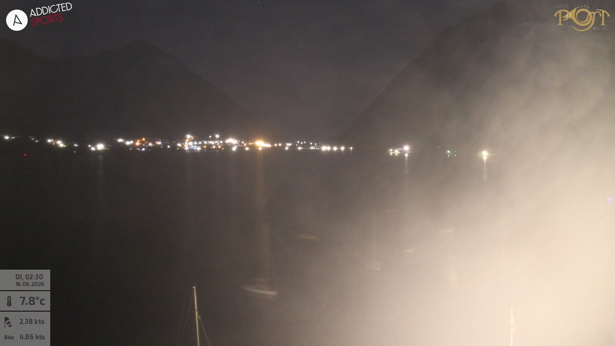 Archiv Foto Webcam Achensee: Blick vom Hotel Post am Achensee
